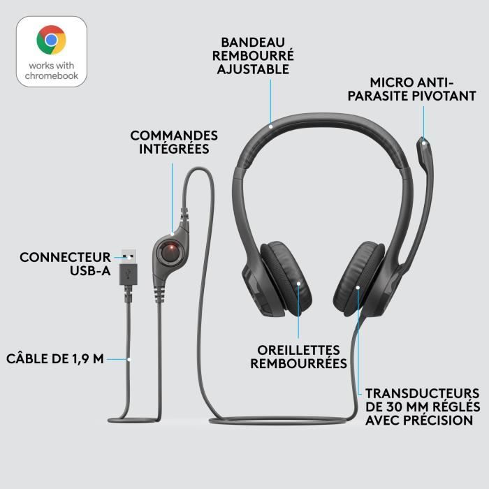 Cuffie USB cablate LOGITECH - H390