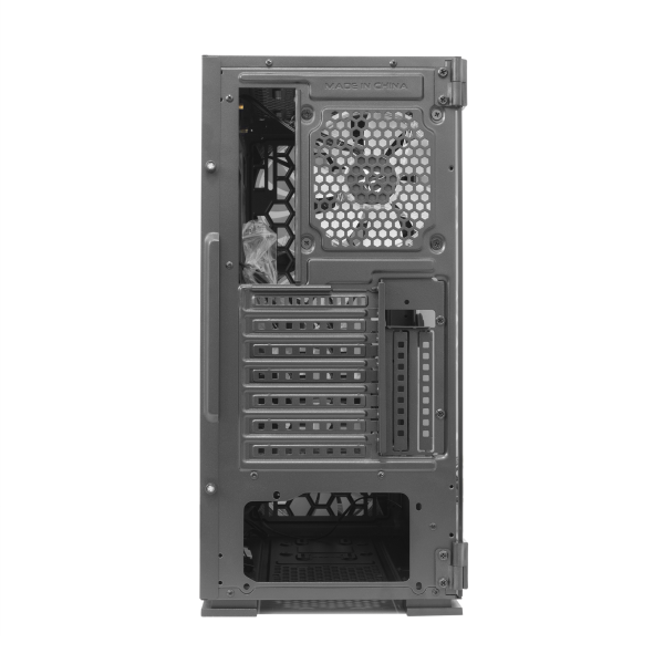 Case PC Chassis ATX Mid Tower con 3 Ventole 14cm e 1 Ventola 12cm Nero