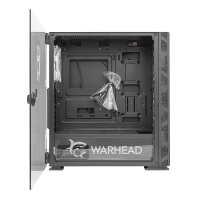 Case PC Chassis ATX Mid Tower con 3 Ventole 14cm e 1 Ventola 12cm Nero