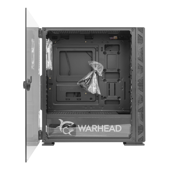 Case PC Chassis ATX Mid Tower con 3 Ventole 14cm e 1 Ventola 12cm Nero