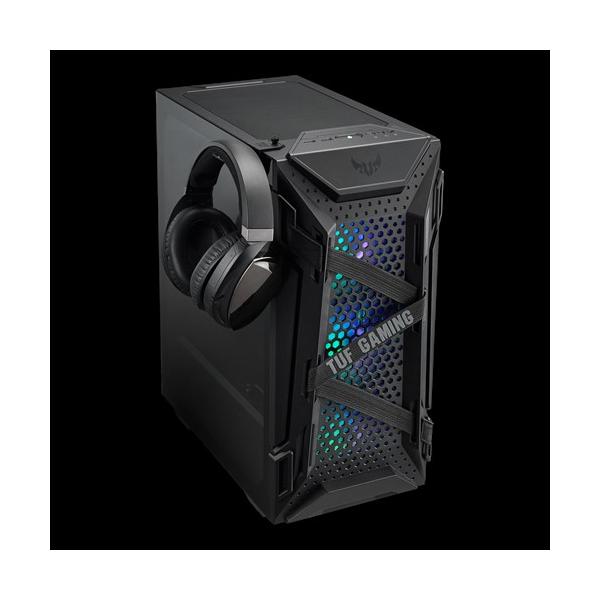 ASUS CASE GAMING GT301 TUF GAMING ATX, MID TOWER, 7 SLOT ESPANSIONE, 3X120MM FRONT, 1X120MM REAR, BL