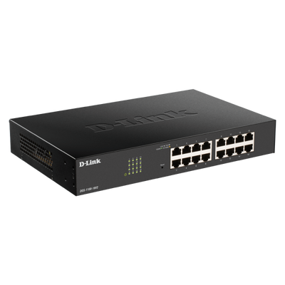 D-LINK SWITCH POE 24 PORTE GIGABIT SMART MANAGED, FANLESS, 802.1Q VLAN, 802.1p QoS, 11 RACKMOUNT INSTALLATION
