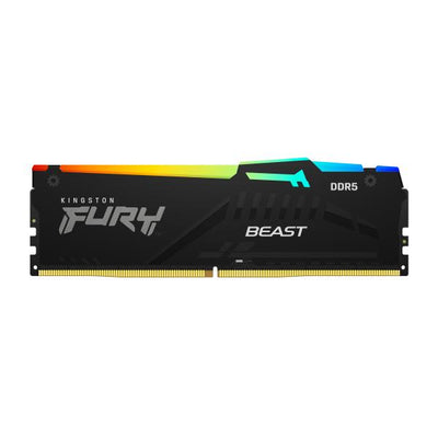 Kingston Technology FURY Beast 16GB 5200MT/s DDR5 CL40 DIMM RGB (16GB DDR5 5200MTS CL40 RGB XMP)