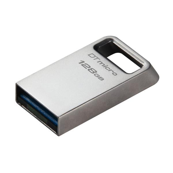 Memoria Pen Drive Kingston Data Traveler Micro DTMC3G2/128GB - USB 128 GB 3.2 Gen 1x1 - Argento