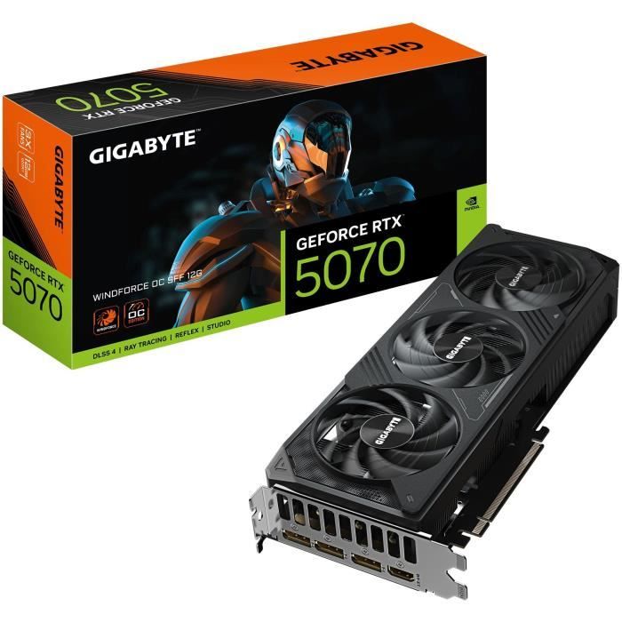 Tarjeta gráfica - GIGABYTE - GeForce RTX 5070 WINDFORCE OC SFF 12G