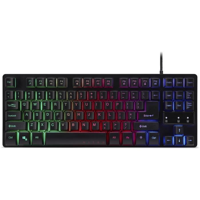 Tastiera da gioco - Membrana - ACER - GP.KBD11.01W - AZERTY - Retroilluminazione RGB