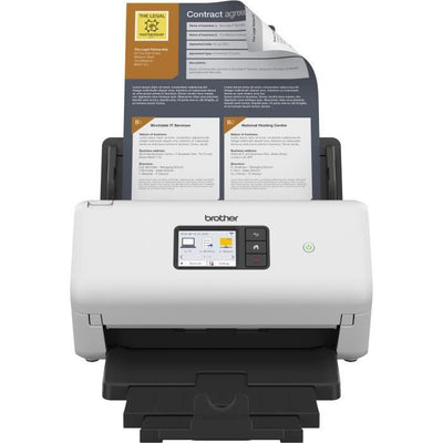 Scanner - BROTHER - ADS-4500 - Documenti d'ufficio - Fronte/retro - 70 ppm/35 ipm - Ethernet, Wi-Fi, Wi-Fi Direct - ADS4500WRE1
