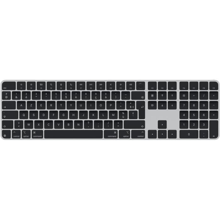 Tastiera numerica Magic Keyboard Touch ID con tasti Apple in silicone - FR - Neri