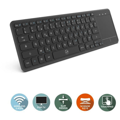 Tastiera wireless per smart TV - MOBILITY - Nera - Azerty