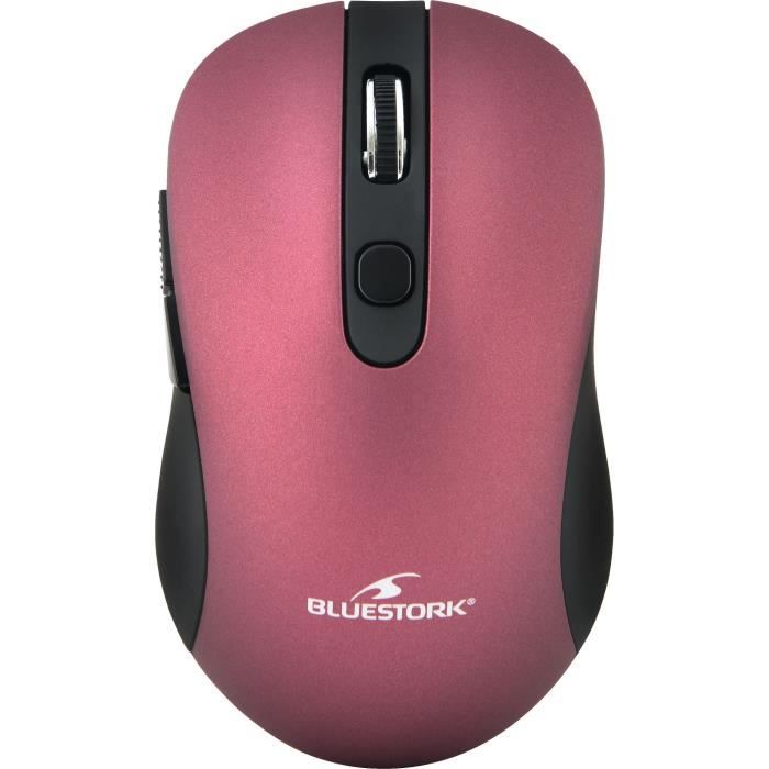 Mouse wireless BLUESTORK - 2,4 Ghz - 6 pulsanti - Prugna metallica