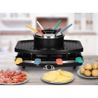 Continental Edison FD12881 RACLETTE E FONDUE 8 PERSONE - NERO