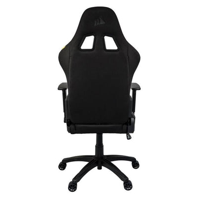 CORSAIR - Sedia da ufficio - Poltrona da gaming - TC100 RELAXED - Tessuto - Ergonomica - Braccioli regolabili - Nero/Rosso (CF-9900014-WW)