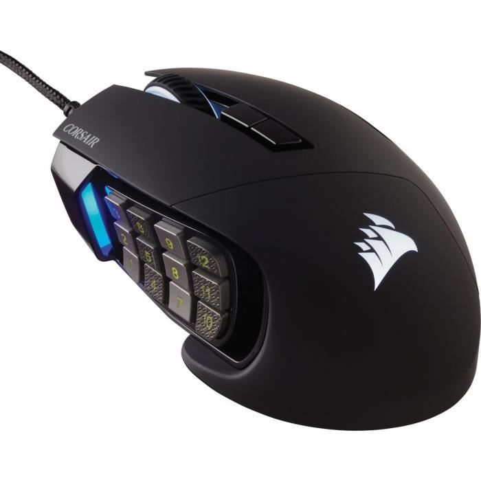 Mouse da gioco CORSAIR SCIMITAR RGB ELITE - 18.000 DPI - Nero (CH-9304211-EU)