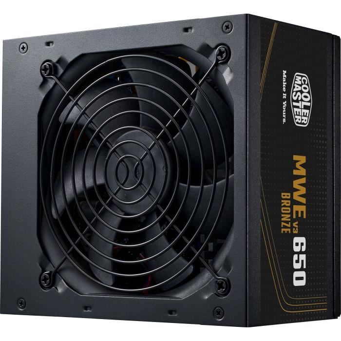 COOLER MASTER MWE Bronze 650W V2 - Alimentazione 650W - 230V (Certificato 80 Plus Bronze 5 anni di garanzia) Cavi flat neri