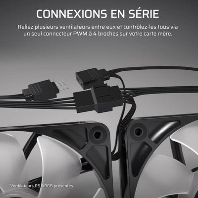 Ventola PWM da 140 mm - CORSAIR - RS140 - Bianca
