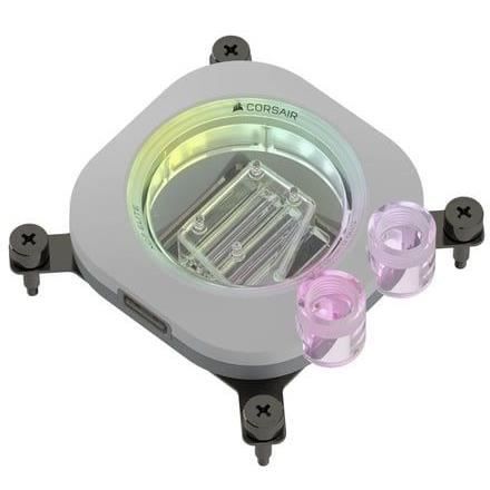 Raffreddamento ad acqua - CORSAIR - iCUE LINK XC7 RGB ELITE per presa Intel 1700 e AMD AM4/AM5 - Bianco