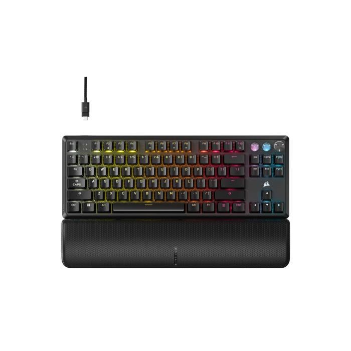 Tastiera da gioco - CORSAIR - K70 Pro TKL - Interruttori MGX Hyperdrive - Retroilluminazione RGB - AZERTY