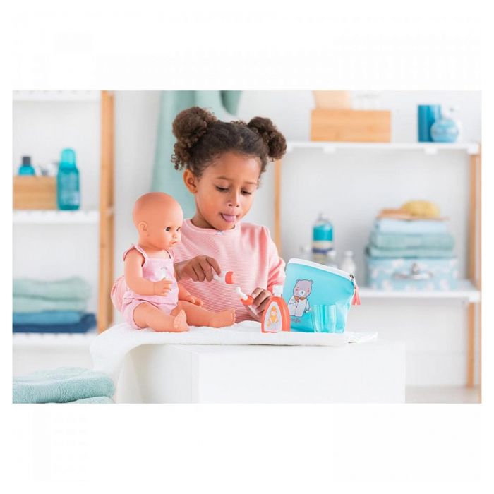 Corolle - Borsa da toeletta - 5 accessori - per Poupon 36 e 42 cm - 2 anni