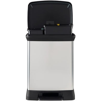 Pattumiera a pedale CURVER Duo Déco 10 + 18 L - 39x29x50,5 cm