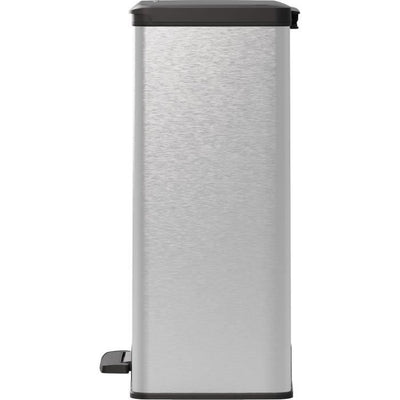 Pattumiera rettangolare - DECO BIN - CURVER - 65L - Design moderno - 49 x 29 x 61 cm - Grigio metallizzato