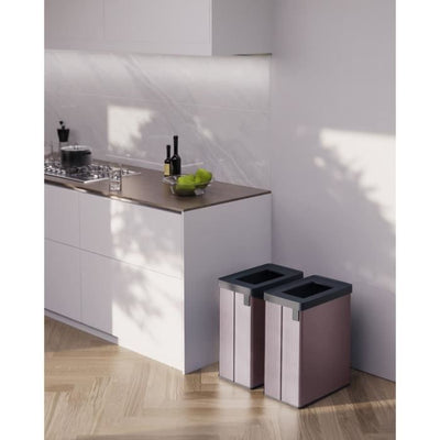 Contenitore per la raccolta differenziata - VERTO - CURVER - 54 L - Rosa perla