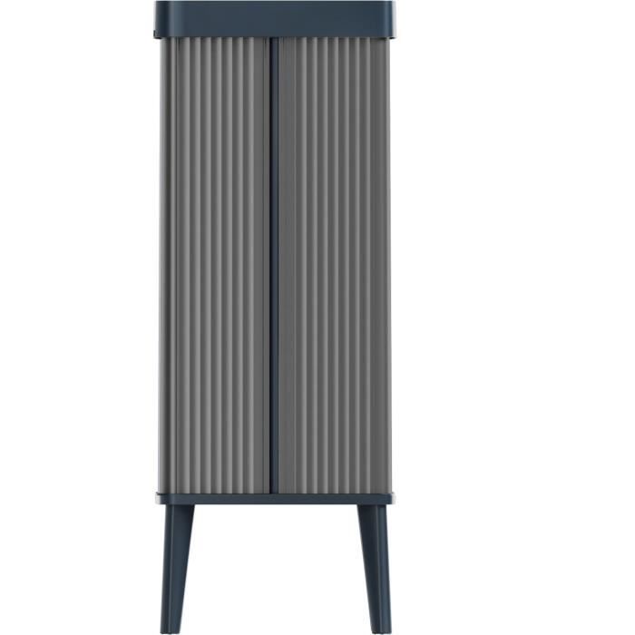 Cestino da terra - VERTO - CURVER - Apertura touch - 54 L - Grigio perla