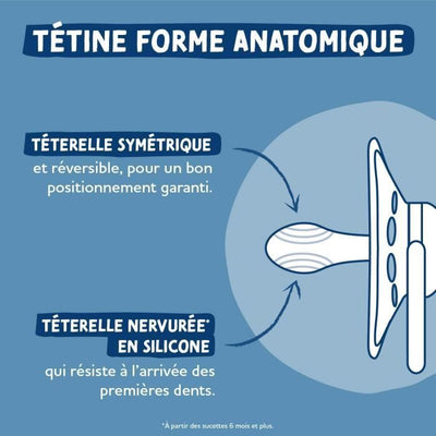 2 Ciucci anatomici - DODIE - A109 EDL - +18 mesi - Mathilde Cabanas Blu