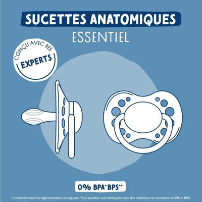 2 Ciucci anatomici - DODIE - A109 EDL - +18 mesi - Mathilde Cabanas Blu