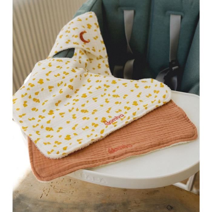 Confezione da 2 bavaglini - DOMIVA - Savannah - Scollo all&