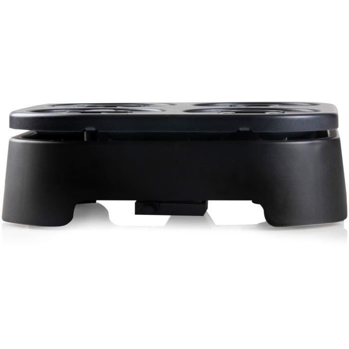 Crépiere Domo - 4 Crepes - Emoji Patterns - Revetement anti -adhesive - 600W - L31 X L34 X H13 CM