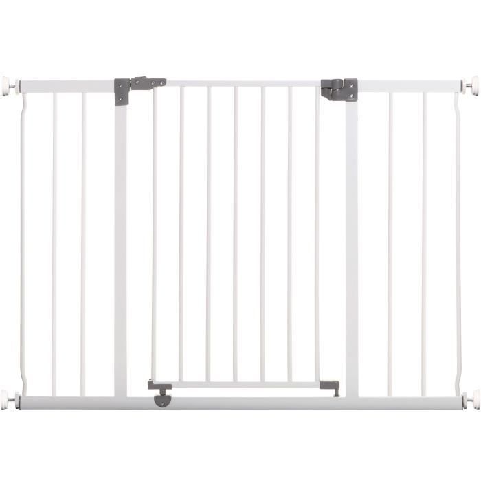 DREAMBABY Cancelletto di sicurezza Extra large LIBERTY - A pressione - L 99/105.5 x H 75 cm - Bianco