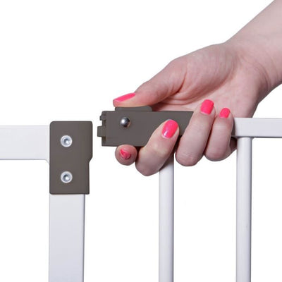 DREAMBABY Cancelletto di sicurezza Extra large LIBERTY - A pressione - L 99/105.5 x H 75 cm - Bianco