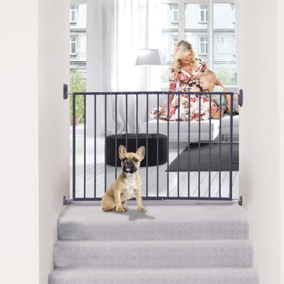 DREAMBABY Cancello di sicurezza ARIZONA EXTENDA - Da avvitare - L 68/112 cm - Grigio