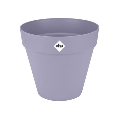 Vaso da fiori - Elho - Loft Urban Round - Ruote 40 - Viola - L 39 x P 38,5 x A 35 cm - Esterno - 100% riciclato
