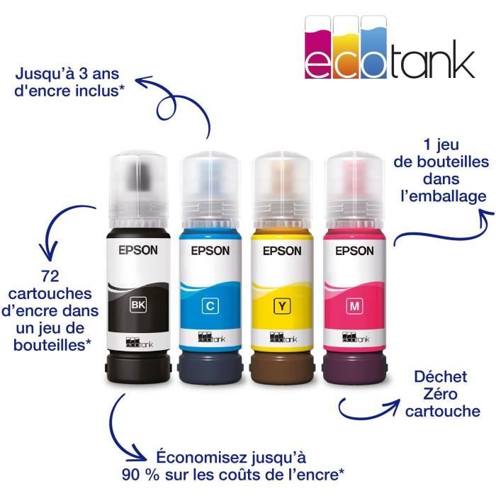 Stampante multifunzione A4 - EPSON - Ecotank ET-2870 - Wi-Fi - Serbatoi d&