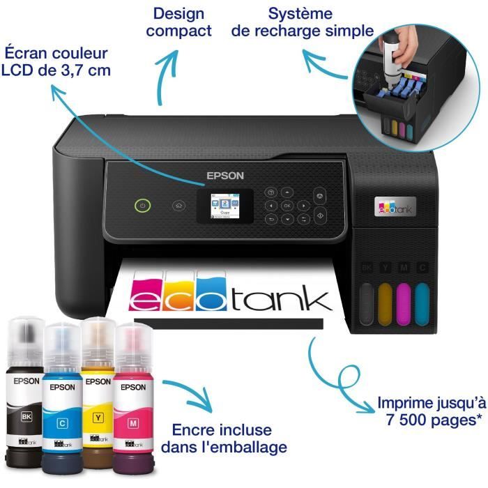Stampante multifunzione A4 - EPSON - Ecotank ET-2870 - Wi-Fi - Serbatoi d&