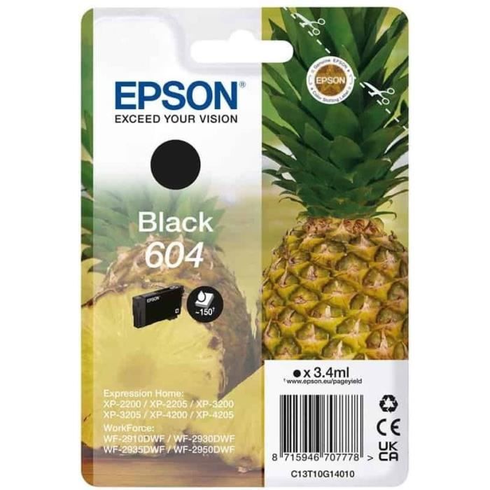 Inchiostro - EPSON - Pineapple 604 - Nero - Originale - 150 pagine