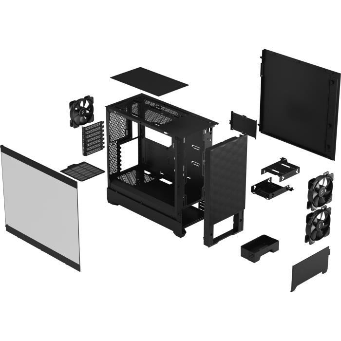 Custodia per PC - DESIGN FRACTAL - Pop Air Black TG - Nero (FD-C-POA1A-02)