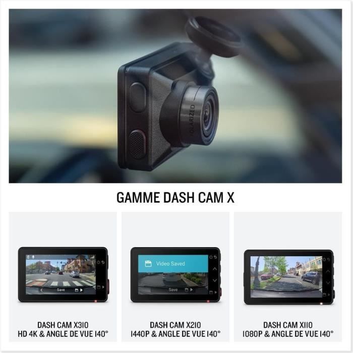 Dash Cam - GARMIN - X310 - Compatta, controllo vocale, 4K, 140