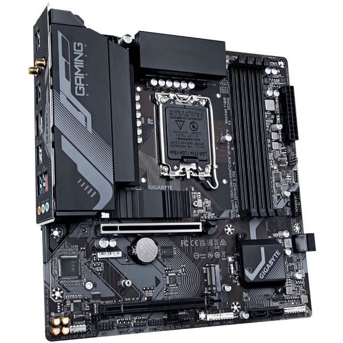 Scheda madre - GIGABYTE - B760M Gaming X AX - DDR5 fino a 7600 MHz - Wi-Fi 6E - LAN 2.5GbE