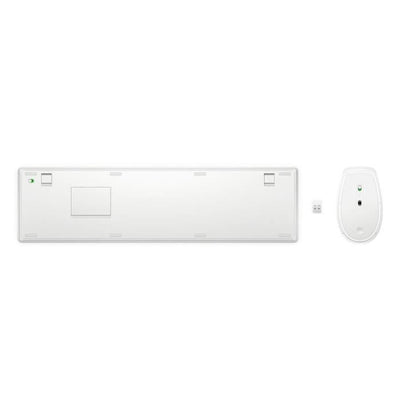 HP 650 - set tastiera e mouse - AZERTY francese - bianco