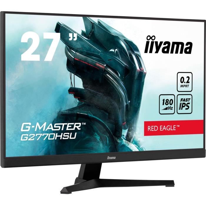Schermo PC - IIYAMA - G2770HSU-B6 - 27 IPS FHD 1920 x 1080 - 0,2 ms - 180 Hz - HDMI DP - Nero