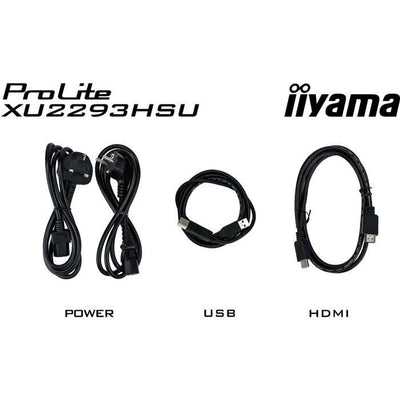 Monitor PC - IIYAMA - XU2293HSU-B7 - 21.5 FHD - IPS - 100Hz - 1ms - HDMI/DP - HUB USB - Altoparlanti - Nero