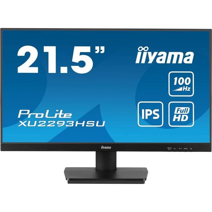 Monitor PC - IIYAMA - XU2293HSU-B7 - 21.5 FHD - IPS - 100Hz - 1ms - HDMI/DP - HUB USB - Altoparlanti - Nero
