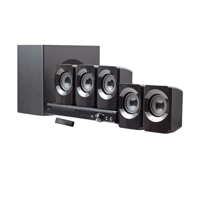 Home Cinema 5.1 con base BASSE - INOVALLEY - Bluetooth - Funzione DVD Player