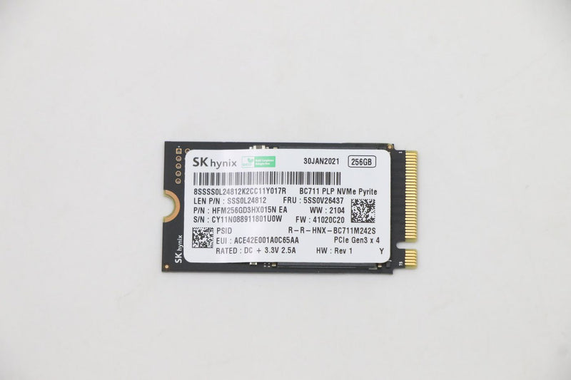 256GB M.2 2242 PCIe 3.0 NVMe
