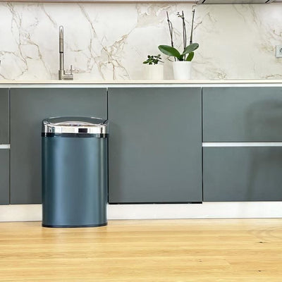Pattumiera automatica da cucina - MAJESTIC - KITCHEN MOVE - 58 L - Acciaio inox grigio opaco con bordo
