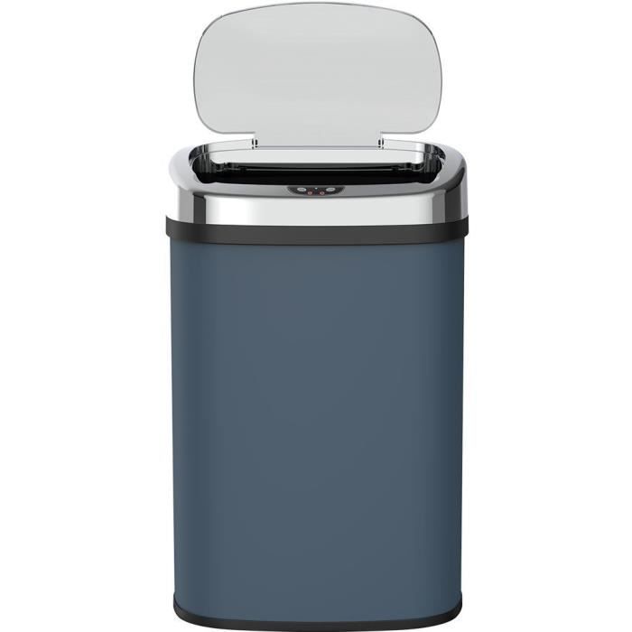 Pattumiera automatica da cucina - MAJESTIC - KITCHEN MOVE - 58 L - Acciaio inox grigio opaco con bordo