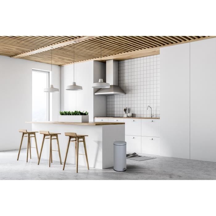 CUCINA MOVE Pattumiera da cucina a pedali URBAN 30L - Grigio acciaio