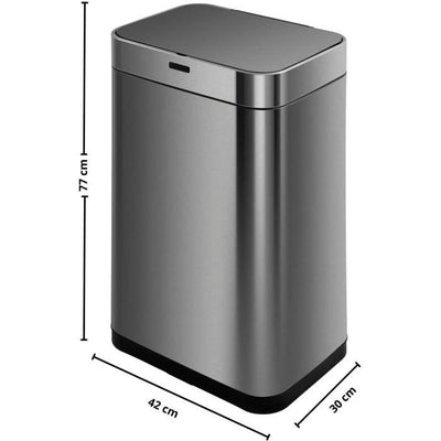 CUCINA SPOSTA SUPERIORE Pattumiera da cucina automatica 60 L - Acciaio inossidabile